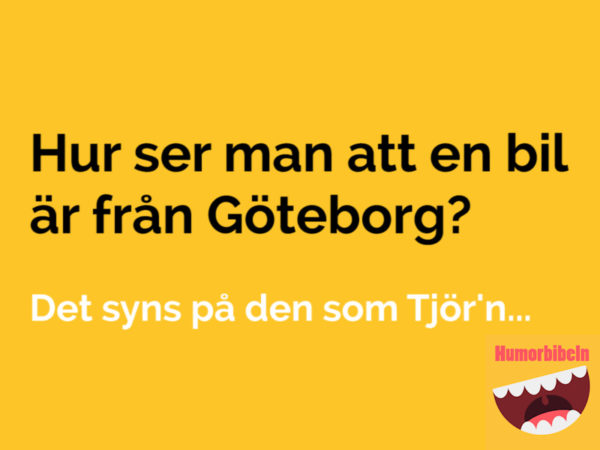 Niclas Norlindh: Här är de 10 roligaste skämten om Göteborg som jag ...
