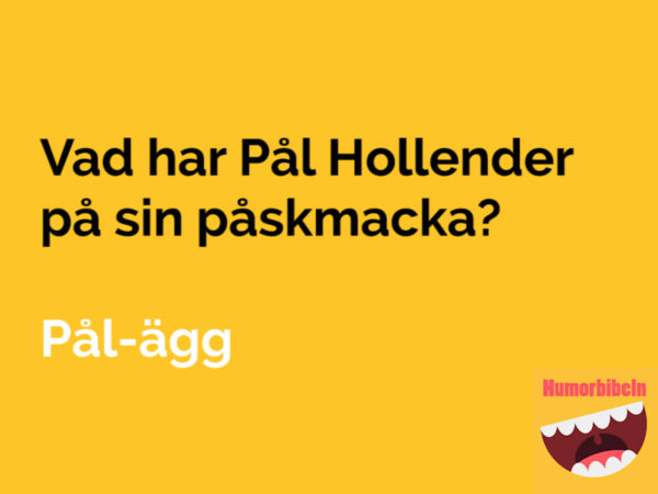 Niclas Norlindh: Här är de 10 roligaste påsk-skämten jag vet